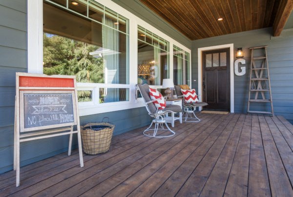 Restored front porch